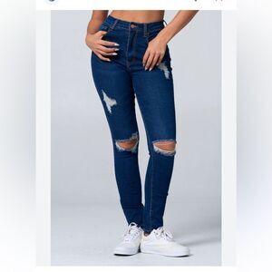 Blue Turtle New Tobi High Ruse Skinny Super Stretch Woman’s Jeans Size 11